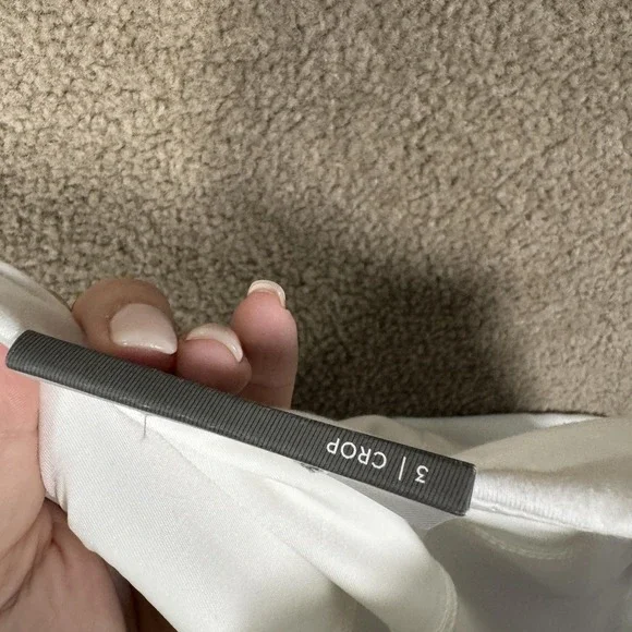 Chico's Zenergy So Slimming Leggings Womens 3 XL White Crop High Rise Pull On - Picture 10 of 15